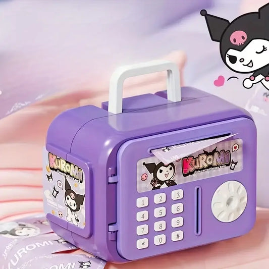 Cute Kuromi Money Bank with Password Lock Electronic Savings Box