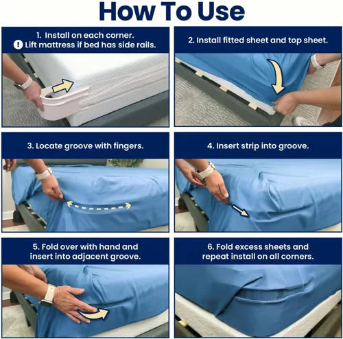Bedsheet Secure Lock Holder ( 4 Pcs )