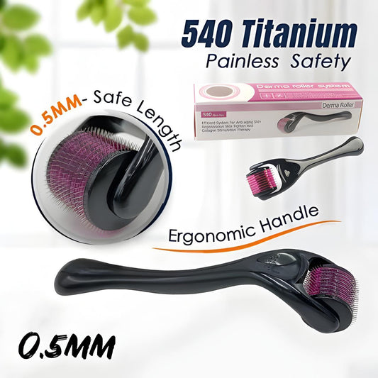 Titanium Derma Roller 540 Needles (0.5mm)