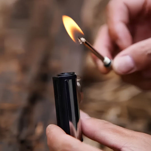 Fire Starter Flint Match Lighter Survival Camping Keychain