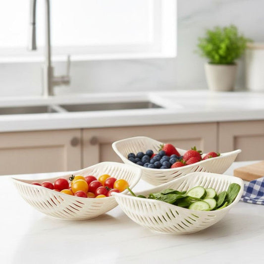 Limon 3 Piece Bamboo Multiuse Basket