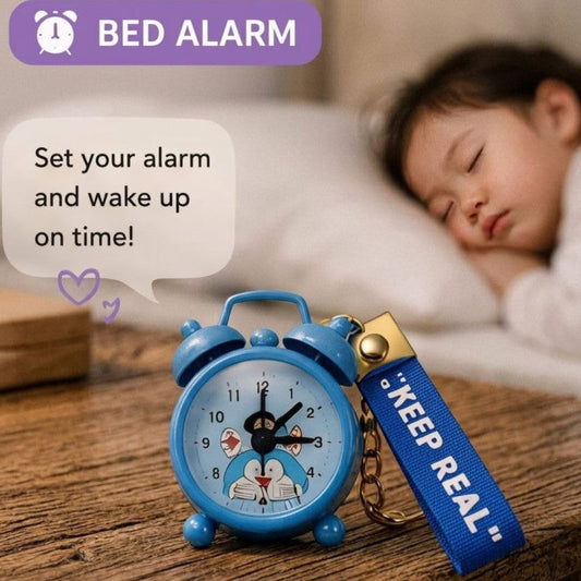 Alarm Clock Keychain Mini Cute Key Ring