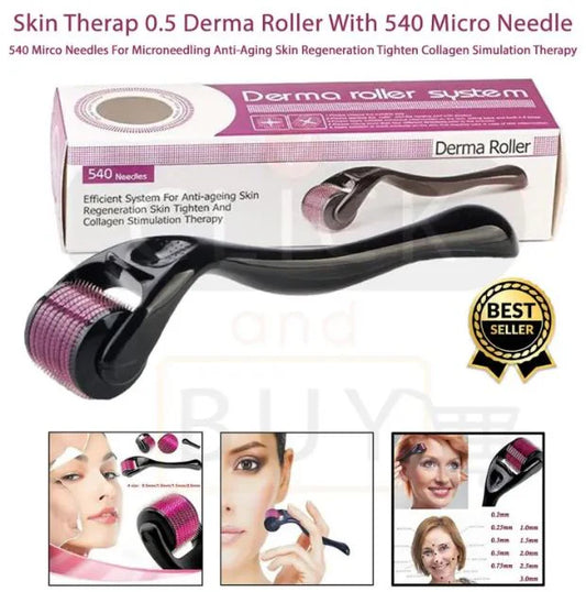 Titanium Derma Roller 540 Needles (0.5mm)